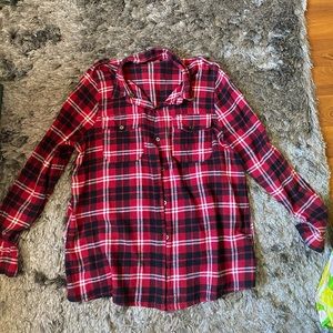 Bundle of 2 Flannels. Blue & Red 1X